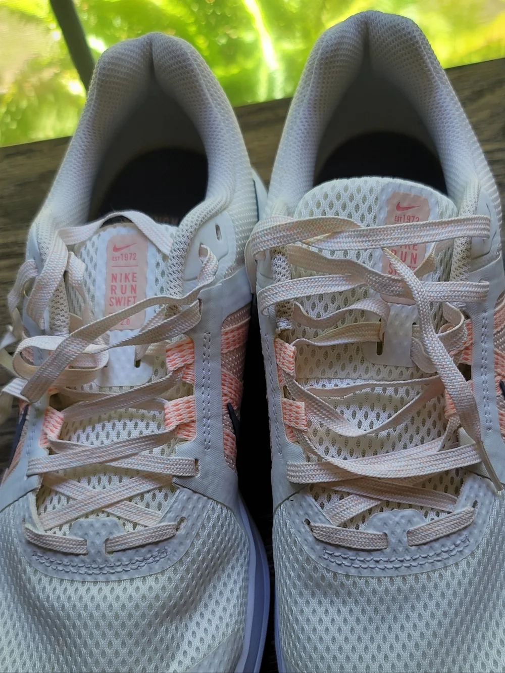 Nike Women's White & Peach Running Shoes - Picture 3 of 10